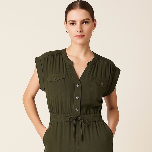 Parker Cargo Jumpsuit Size 6 - Picture 1 of 9
